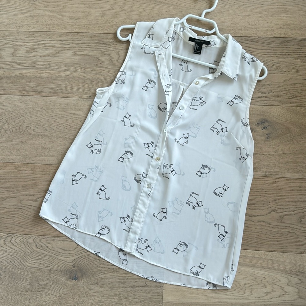 Cat print Top